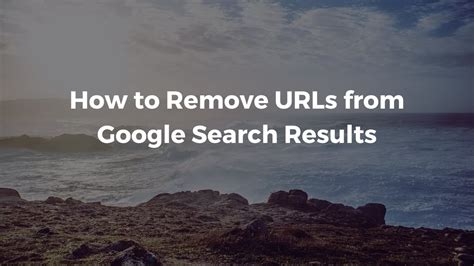 Removing Unwanted URLs with Ease: Exploring the Google Sear.